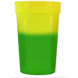 Yellow to Green Full Color Mood Color Changing Custom Stadium Cup - 17 oz.