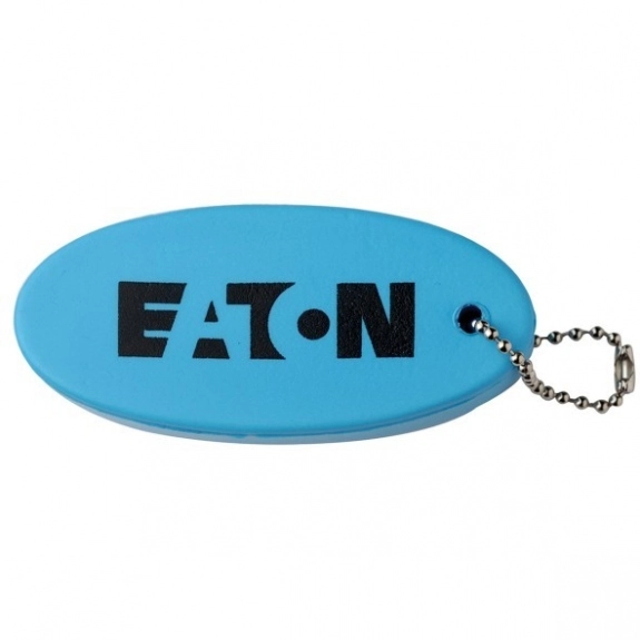 Light Blue Floater Custom Keychain