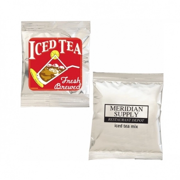 Silver Full Color Pitcher Iced Tea Custom Drink Mix - 32 oz.