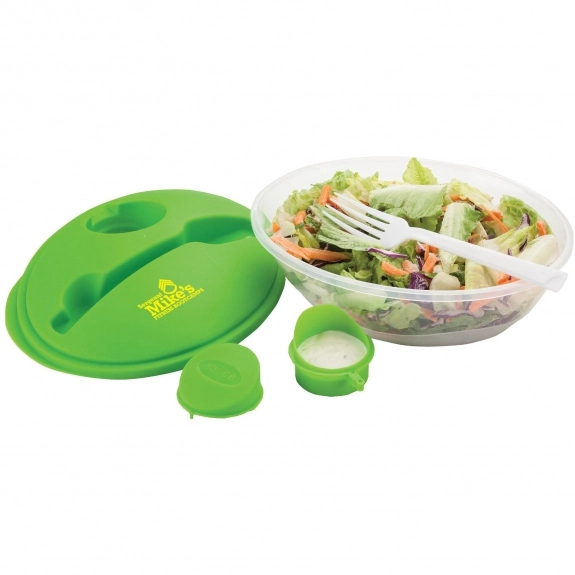 Green Promotional Salad Bowl Container Set