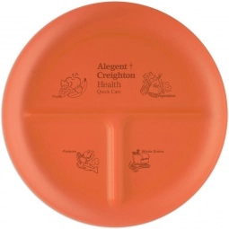 Translucent Orange Portion Control Custom Plates