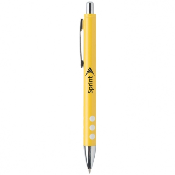 Yellow Spot On Ballpoint Promotional Pens