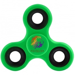 Lime Full Color Fidget Spinner Promotional Stress Reliever