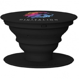 Black Full Color PopSockets Custom Cell Phone Stand & Grip
