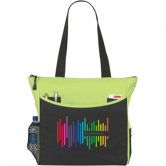 Apple Full Color Atchison Carry-All Custom Tote Bags - 17"w x 14"h x 5"d