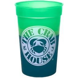 Green to Blue Color Changing Mood Custom Stadium Cup - 22 oz.