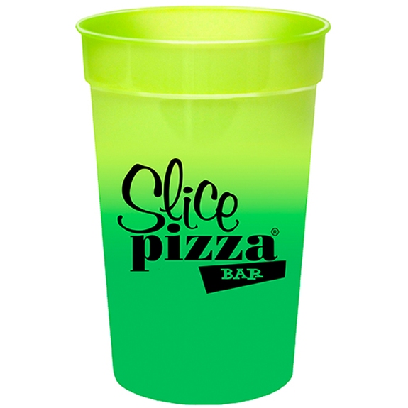 Yellow to Green Color Changing Mood Custom Stadium Cup - 22 oz.