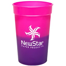 Pink to Purple Color Changing Mood Custom Stadium Cup - 22 oz.