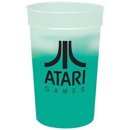 Frosted Green Color Changing Mood Custom Stadium Cup - 22 oz.