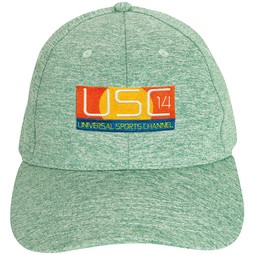 Hunter Green Heathered 6-Panel Structured Promotional Hat