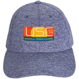 Navy Heathered 6-Panel Structured Promotional Hat
