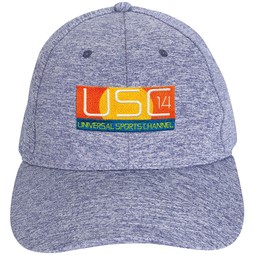 Blue Heathered 6-Panel Structured Promotional Hat