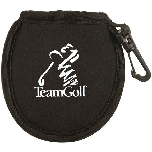 Black Promotional Golf Ball Cleaning Pouch