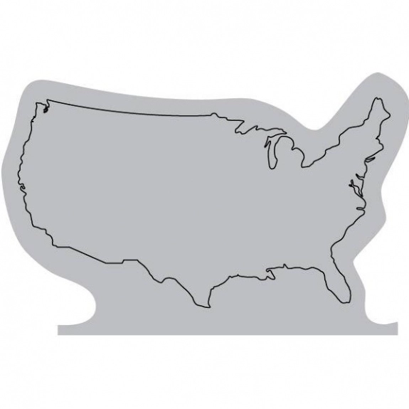 Gray Press n' Stick Custom Calendar - US Map
