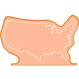 Translucent Orange Press n' Stick Custom Calendar - US Map