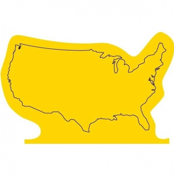 Yellow Press n' Stick Custom Calendar - US Map