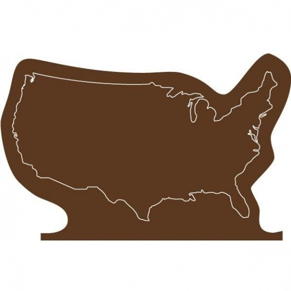 Brown Press n' Stick Custom Calendar - US Map