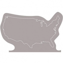 Silver Press n' Stick Custom Calendar - US Map