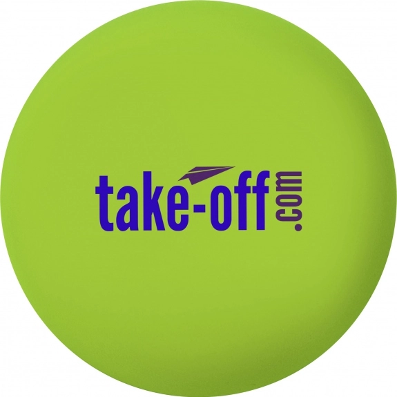 Neon Green Squeezable Round Logo Stressball