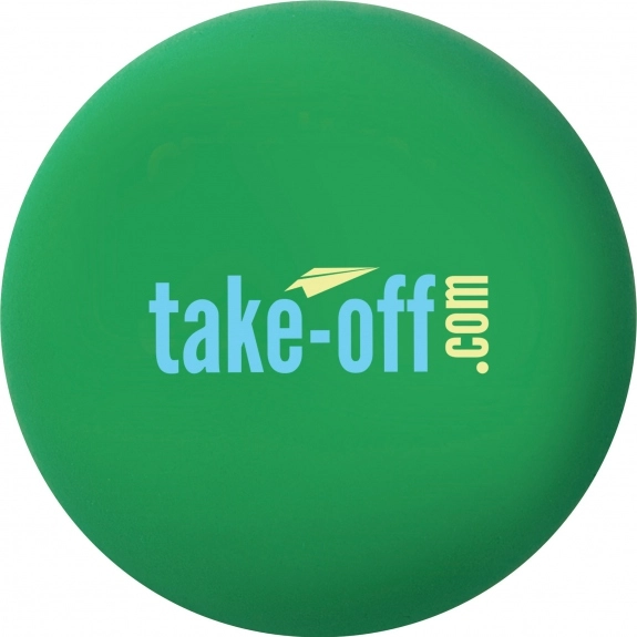 Green Squeezable Round Logo Stressball