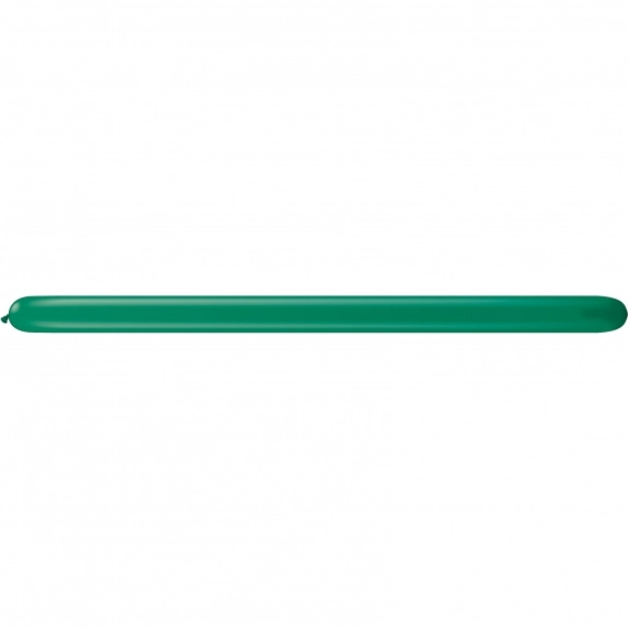 Emerald Green Adwave Latex Promotional Balloons - 2" x 60" - Jewel