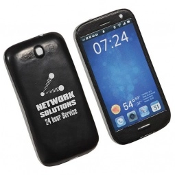 Black Smart Phone Galaxy Promotional Stress Ball