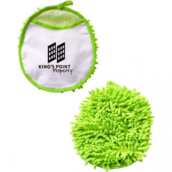 Green Frizzy Promotional Hand Duster