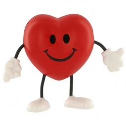 Red Valentine Heart Figure Promotional Stress Reliever