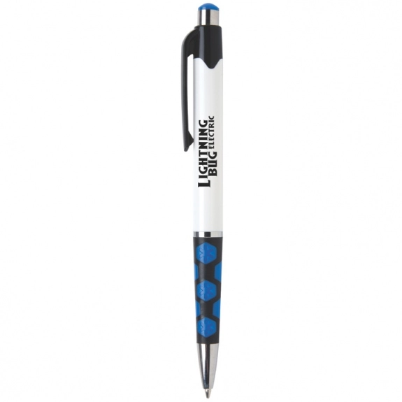 Dark Blue Mardi Gras Hex Promotional Pens