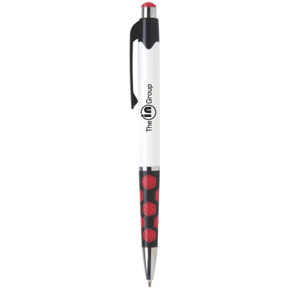 Red Mardi Gras Hex Promotional Pens