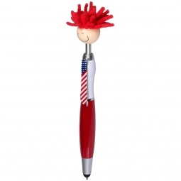 Red MopTopper Patriotic Stylus Custom Pens / Screen Cleaner