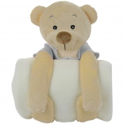 Stuffed Animal Cuddler Blanket w/ Custom T-Shirt - Bear