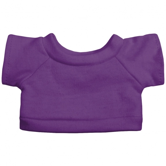 Purple - Stuffed Animal Cuddler Blanket w/ Custom T-Shirt - Bear