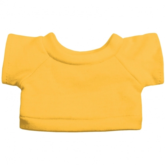 Yellow - Stuffed Animal Cuddler Blanket w/ Custom T-Shirt - Bear