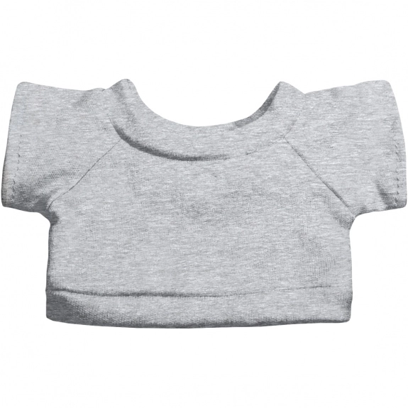 Gray - Stuffed Animal Cuddler Blanket w/ Custom T-Shirt - Bear