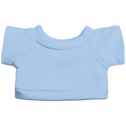 Light Blue - Stuffed Animal Cuddler Blanket w/ Custom T-Shirt - Bear