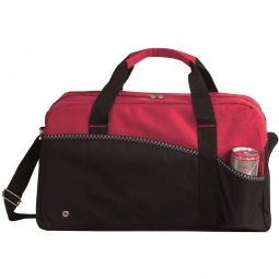 Red Full Color Atchison Center Court Custom Duffle Bag - 18"