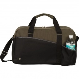 Olive Full Color Atchison Center Court Custom Duffle Bag - 18"