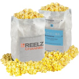 White - Microwave Popcorn in Custom White Bag - Butter