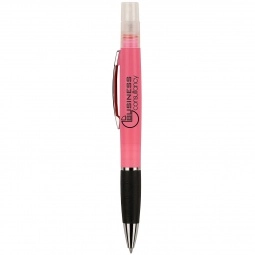 Pink 2-in-1 Custom Pen w/ Hand Sanitizer