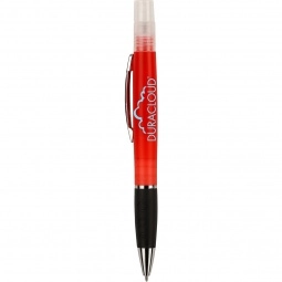 Red 2-in-1 Custom Pen w/ Hand Sanitizer