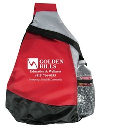 Red - Perfect Line Polyester Custom Sling Bag