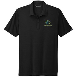 Black TravisMathew Oceanside Custom Logo Solid Polo - Men's