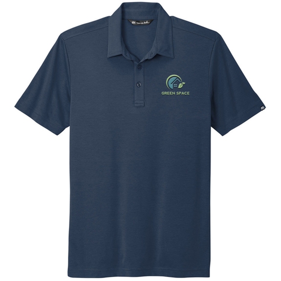 Blue nights TravisMathew Oceanside Custom Logo Solid Polo - Men's
