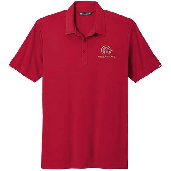 Scooter red TravisMathew Oceanside Custom Logo Solid Polo - Men's