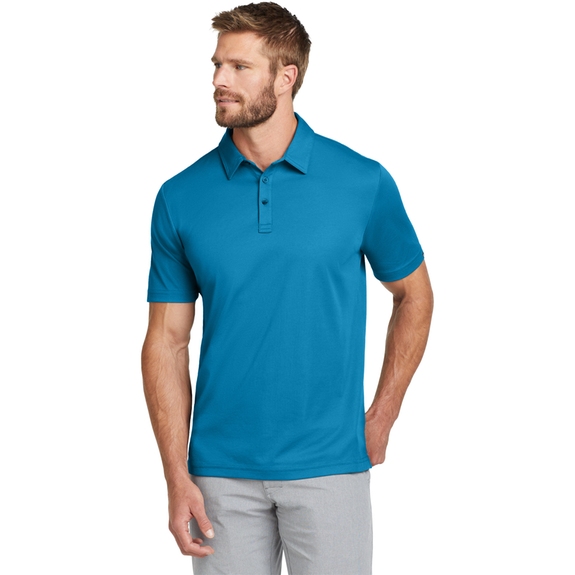 Front TravisMathew Oceanside Custom Logo Solid Polo - Men's