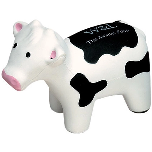 Black & White Cow Logo Stress Ball
