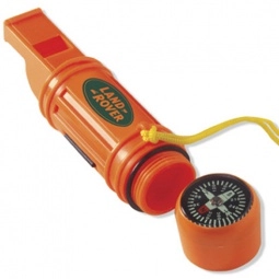 Orange Survivor Kit Custom Safety Whistle w/ Compass 