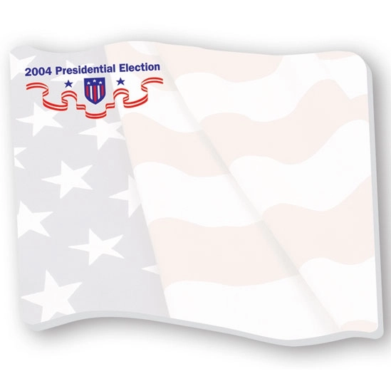 White BIC Custom Imprinted Sticky Notes - Flag - 4" x 3" - 25 Sheets