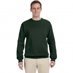 Forest Green Supercotton Promotional Sweatshirt by Fruit of the Loom Model